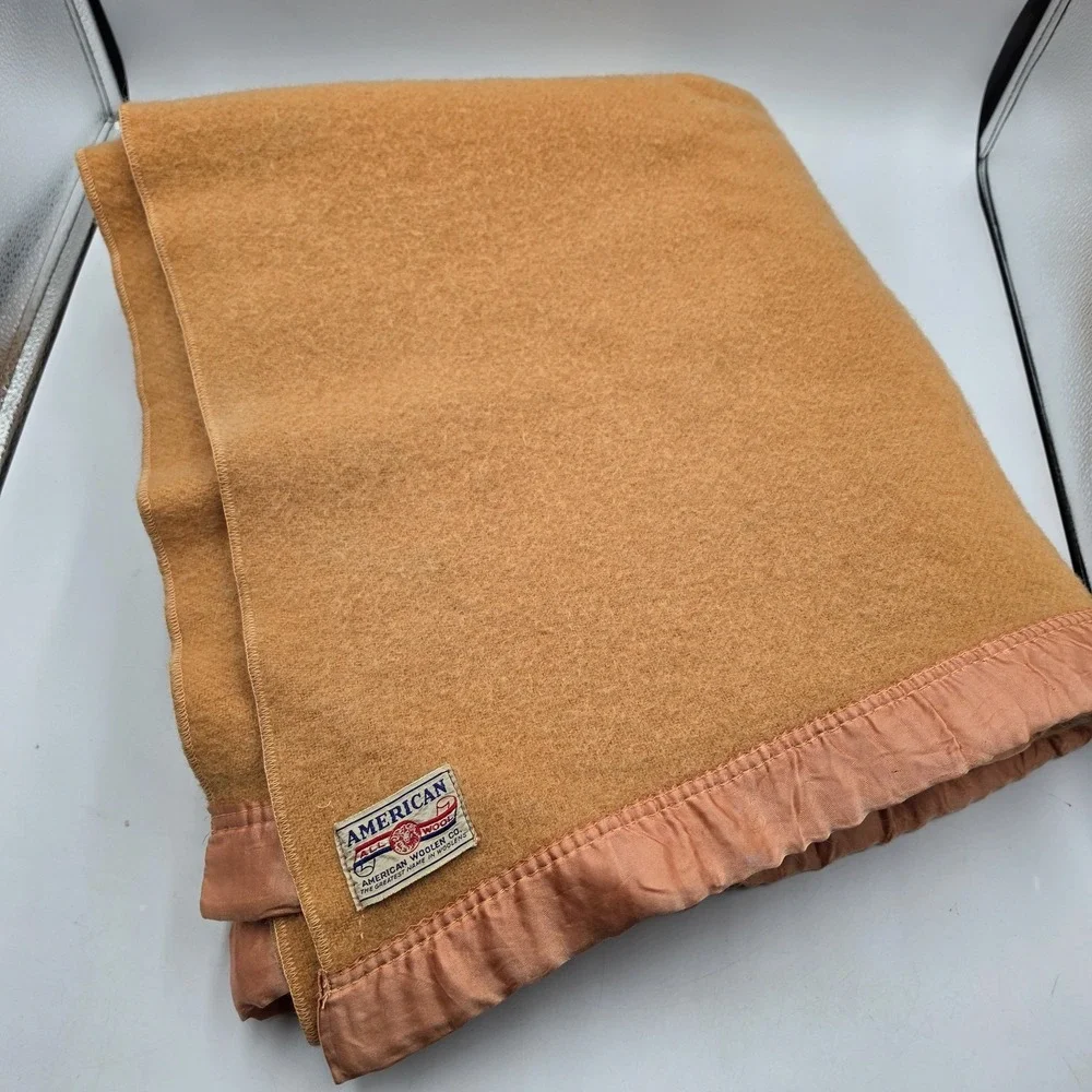 Vintage American Woolen Co. Blanket 47x67